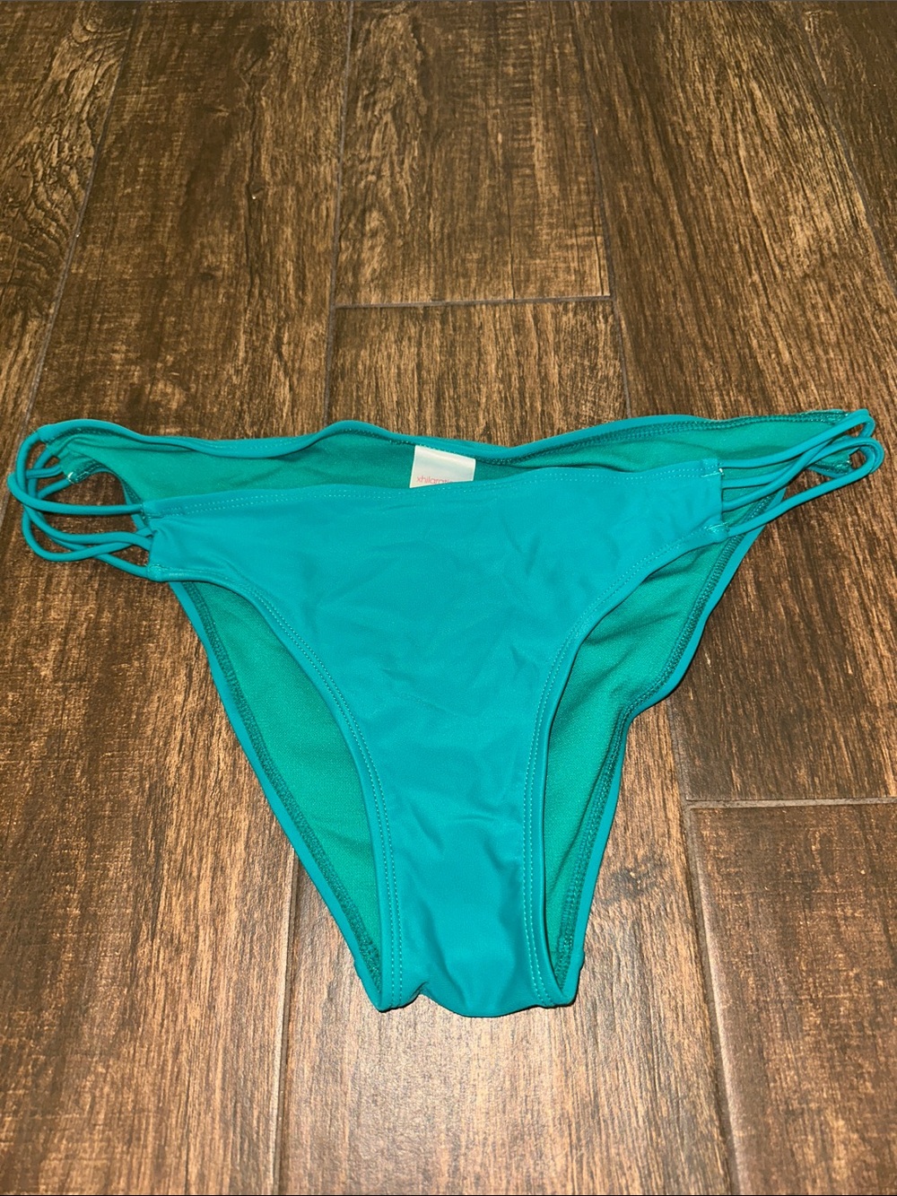 Women’s Teal Strappy Bikini Bottom